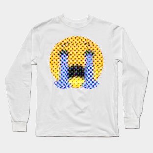 Emoji: Distraught (sad face) Long Sleeve T-Shirt